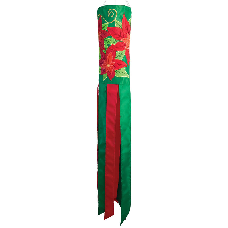 Manche à vent poinsettia 40 "