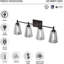 Luminaire de meuble-lavabo 4 lumières sur miroir-1303954423