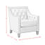 Fauteuil en polyester capitonné de 29 po de largeur Chilukki-69823075