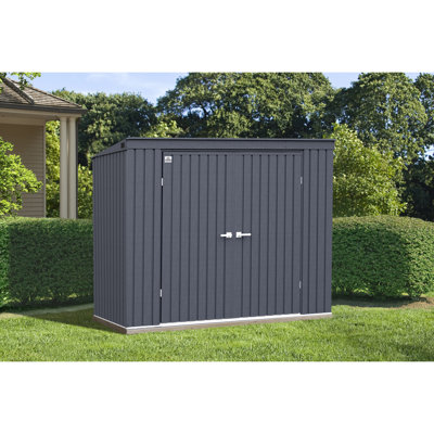 Elite Steel Storage Shed, 8X4, Anthracite