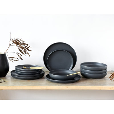 Uno 12 pcs. Stoneware Dinnerware