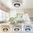 16'' Compact Bladless Ceiling Fans With Dimmable LED Lights And Remote Control, 3 Colors-1821439485