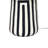  Minori Black Striped Papier Mache Table Lamp