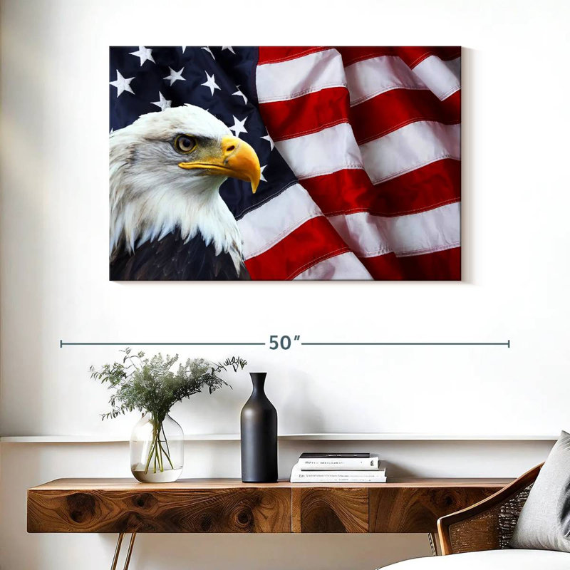American National Bald Eagle, 26" H x 39" W