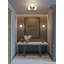 Deiniol Glass LED Semi Flush Mount-97353414