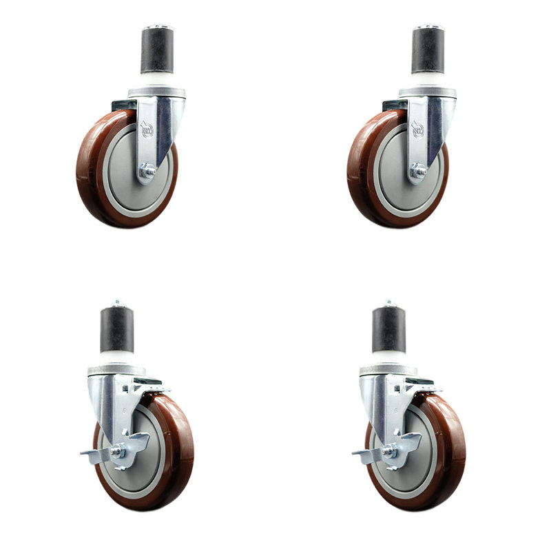 4 Piece Regency Caster Replacement Set, Maroon