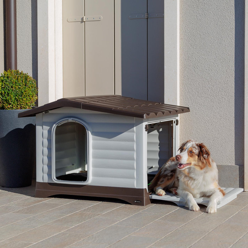 Plastic Dog House, 65cm H x 88cm W x 72cm D