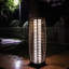 Lampe sur pied en rotin 