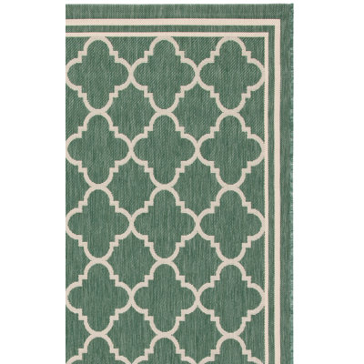 Courtyard Performance Geometric Indoor/Outdoor Area Rug