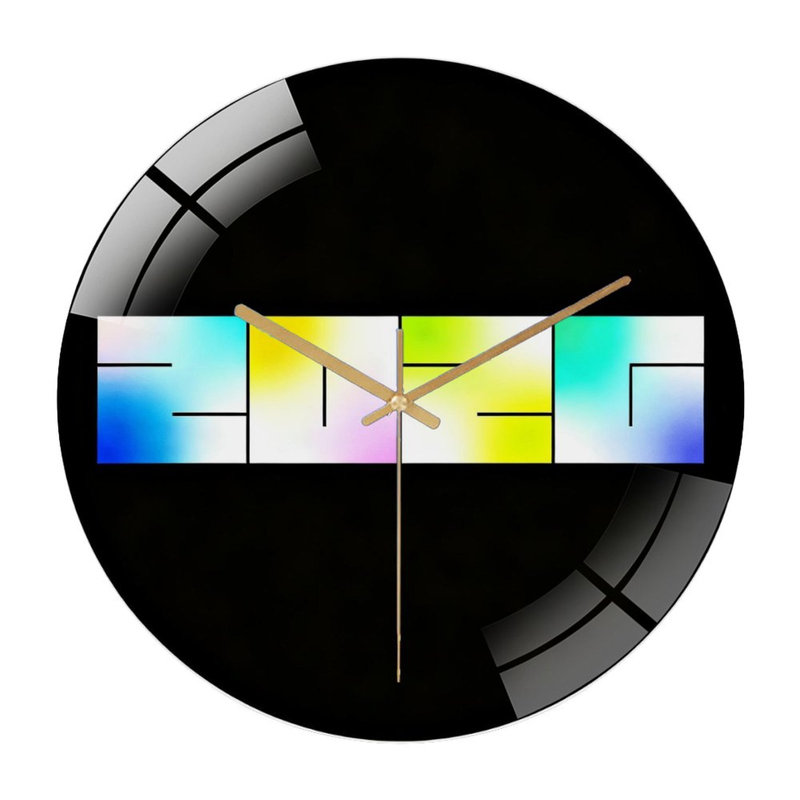 Horloge murale 12 po 1226 | Mouvement à quartz silencieux, Multi-couleur