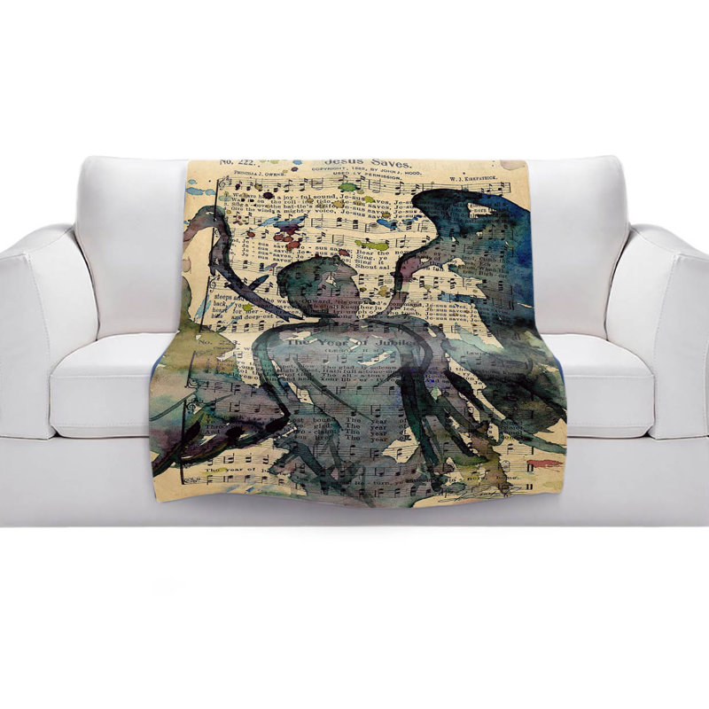 Couverture de sherpa douce anges xlix calling, l 51 po x L 60 po