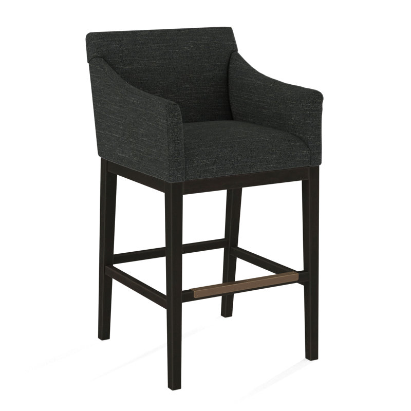 Upholstered Stool, Espresso, 61614-35