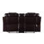Causeuse inclinable en cuir PU avec console Leroy-601302704