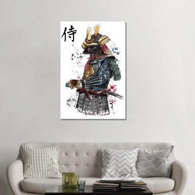 «Samurai Watercolor» par Antonio Camarena - reproduction d'art