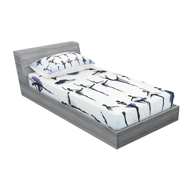 Microfiber Sheet Set, Twin Sheet Set with 1 Pillowcase