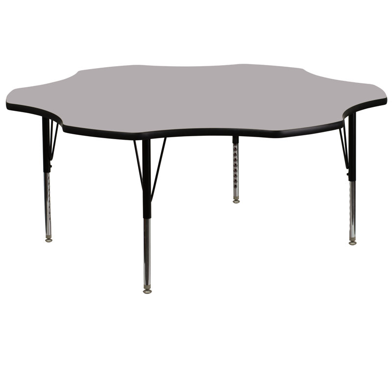 Table d'activité Goddard, Non, 21.125" - 30.125", Plateau gris / cadre noir
