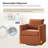 Nicha 29"W Modern Farmhouse Slipcovered Swivel Barrel Chair-125353016