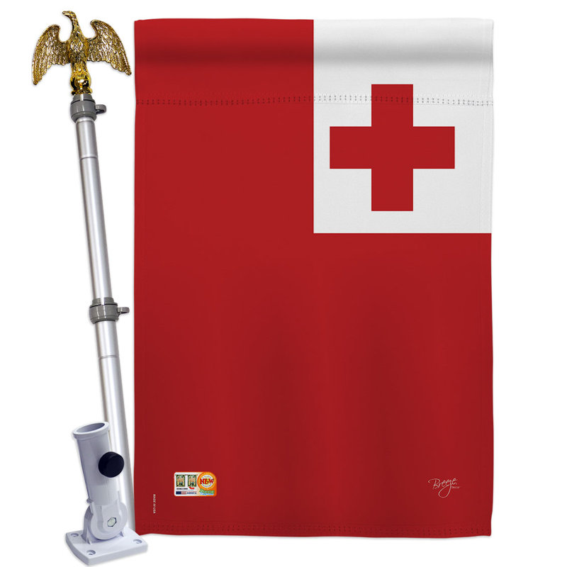 Ensemble de drapeaux en polyester 2 côtés 40 x 28 po