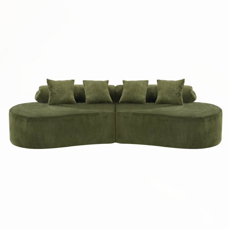 Canapé modulaire courbé Modern Modern, Green