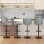 Adjustable Height Counter Stool with Metal Frame-309463928