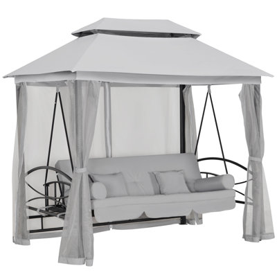 Abbey-Leigh 3 Person Porch Swing with Canopy