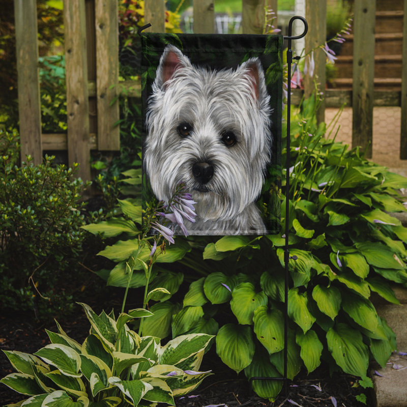 Drapeau de jardin en polyester à 2 côtés Graziello Bichon Frise Do It Better 1 x 0,11 pi, Westie visage de bébé
