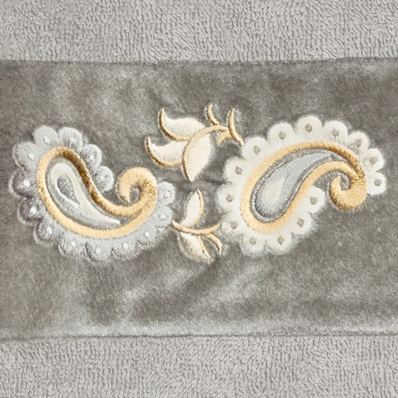  100% Turkish Cotton Hand Towel, Light Gray