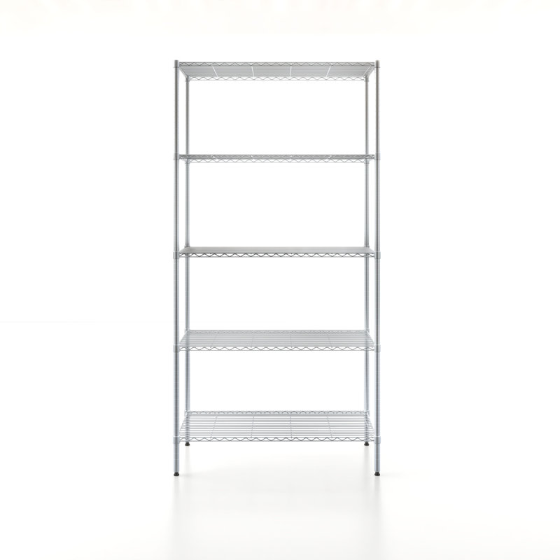Suvam 36 " W Shelving Unit, Chrome