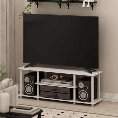  3 Tier Entertainment TV Stand in White