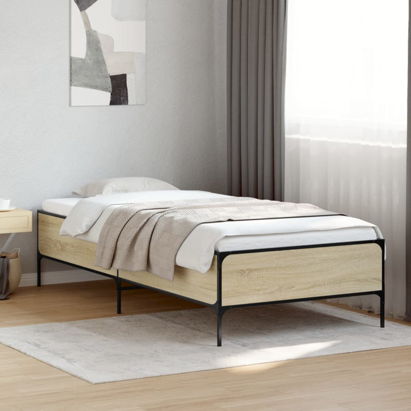 Porshea Bed, Single (3'), Sonoma Oak
