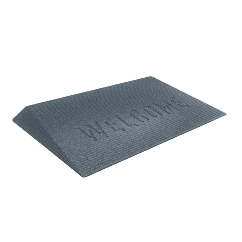 EZ-ACCESS 1.5 Inch Black Rubber Angled Entry Mat