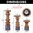 12'' H Wood Tabletop Candlestick