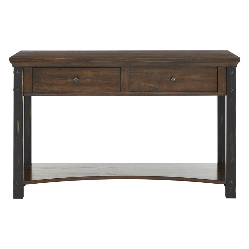 Kennemer 47.75'' Console Table, Dark Cherry