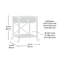 Table d'appoint, finition brune