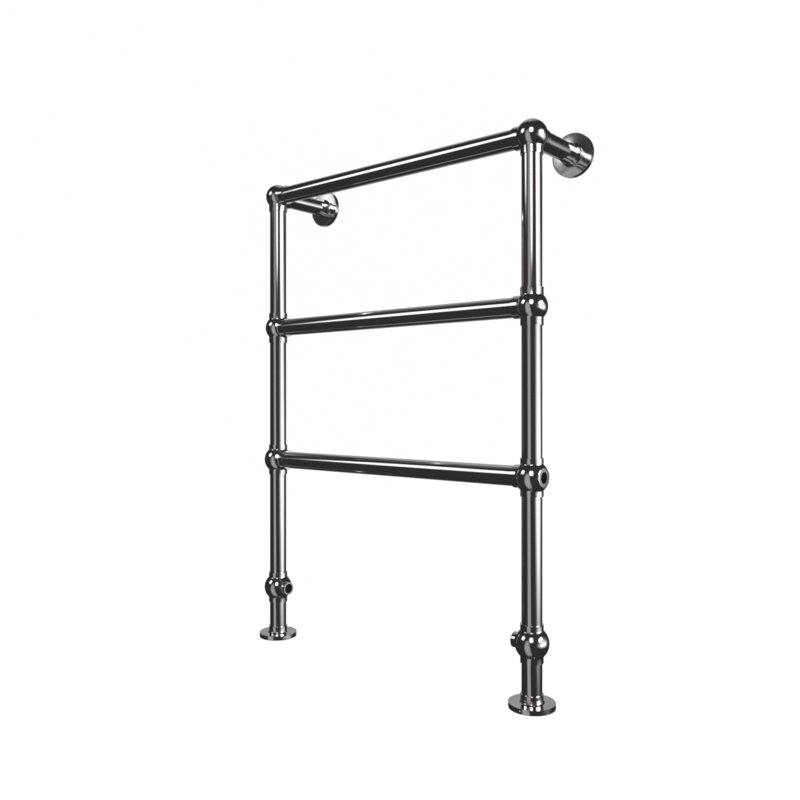 26.5"x37" Woodstock Traditional Electric Hardwired Towel Warmer - Chrome, Fluid Filled, Industrial Design, Includes Programmable Smart Switch, Lifetime Warranty