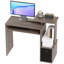 Bureau d'ordinateur avec tiroir en tissu et plateau à clavier, bureau d'étude