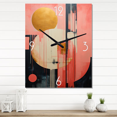 Serendipity Circular Geometric Minimalism VI - Modern Geometric Wall Clocks