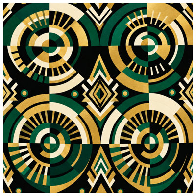 Coussins géométriques Art Deco