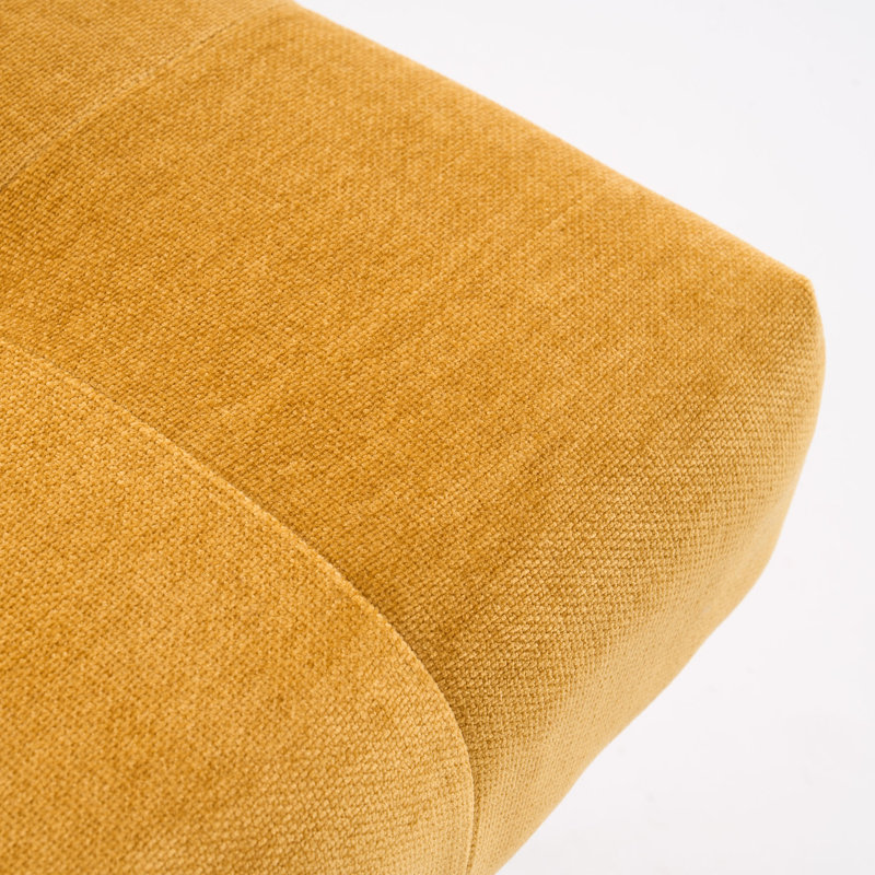 Nieck Tufted Upholstered Parsons Chair, Yellow