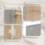 Armoire murale en bois massif gris Shaker avec portes à fermeture douce, tablettes réglables - rangement à double porte pour la cuisine, la salle de bain, la buanderie, le garage (assemblage facile)-1442502797-1442502799