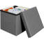 Quirrels 38cm Wide Square Solid Colour Cube Ottoman with Storage-2017843725