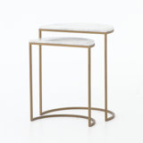 Ane Marlow Ane Nesting Tables - Iron Matte Brass