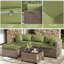 9 housses de coussin d'extérieur pour housses de patio toutes saisons pour meubles d'extérieur, housses seulement 9 pièces-272626494