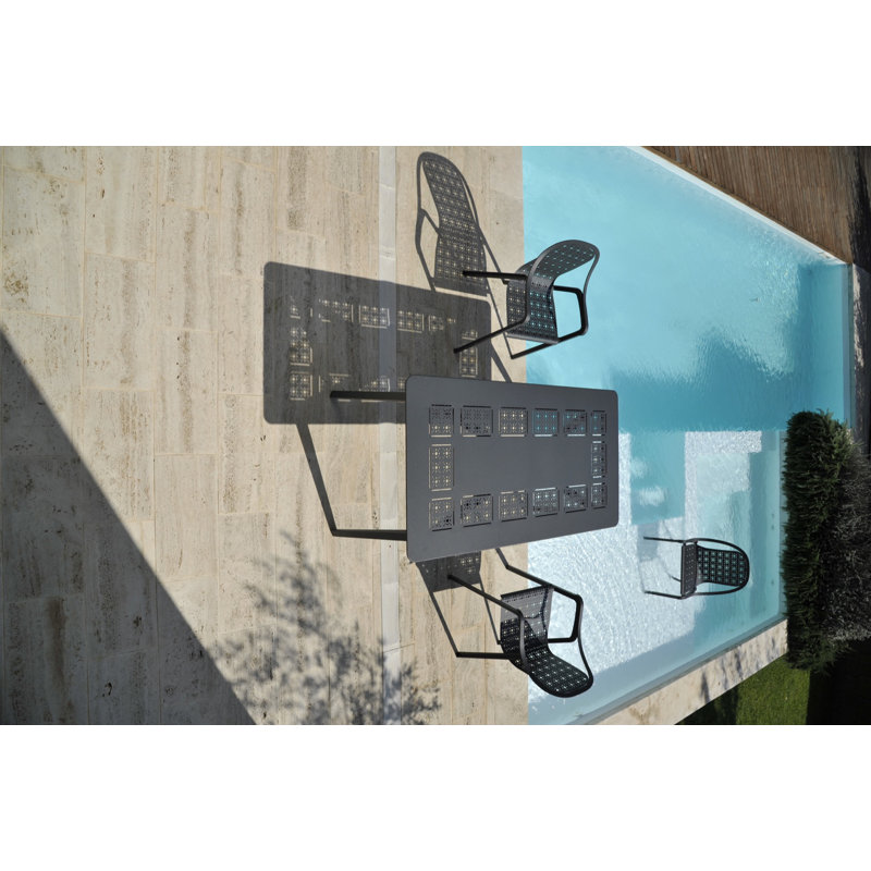 Tline Outdoor Dining Table, White