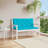 Garden Bench Cushion Set of 2 Turquoise Outdoor Patio Bench Cushions-1921456669-1921456707
