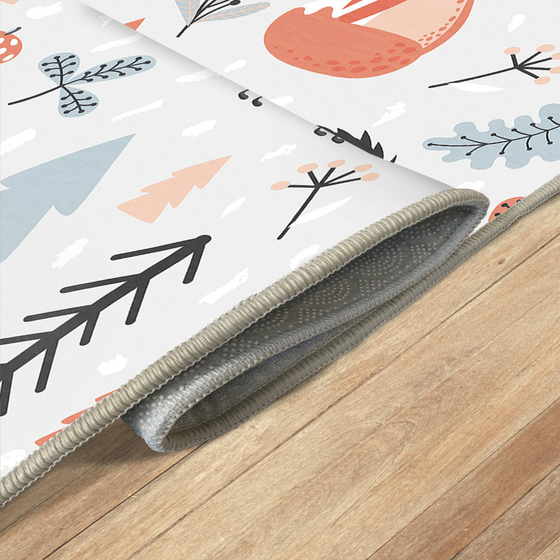 Stylish Woven Carpet (4.6 x 7.2 Feet), 100% Polyester, 0.4 in Pile Height | Antibacterial, Non-Slip Underside, Machine Washable | 3D Digital Print Design | Perfect for Living Room, Bedroom, & Dining Areas
