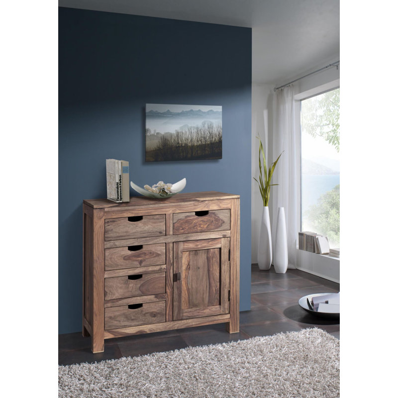 Opium Solid Wood Four Leg Coffee Table, H40 x L120 x W120cm, Nougat