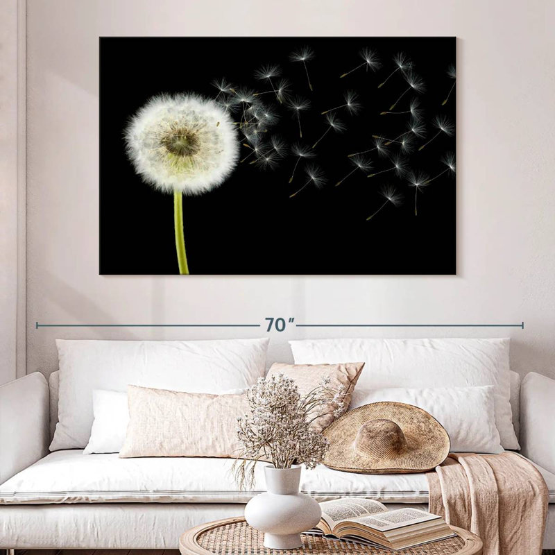 Harnek Fluffy Dandelion, 34" H x 51" W