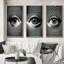 "Œil monochrome", 3 pièces sur toile-865110602-865110603