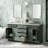 Thornaby 66'' Solid Wood Double Bathroom Vanity with 1.5'' White Quartz Top, Oval Sinks-91527773-119156901